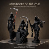 Female Grim Reaper Statue | 3-Piece Gothic Desk Decor Halloween Figurines - The Eezee Shop