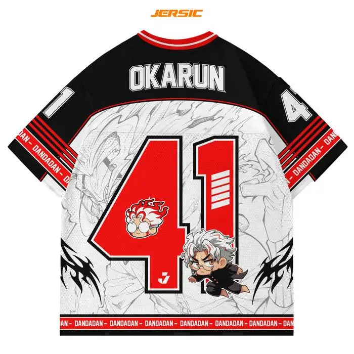 41 Jersey Dandadan Okarun Anime Series Jersey Korean Style Kpop Baseball Hockey Oversize T-shirt Anime Daily Unisex Tops Tee Anime Tshirts - The Eezee Shop