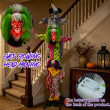 6-Foot Animatronic Clown | Outdoor Halloween Yard Decoration Outdoor Halloween Decorations - The Eezee Shop