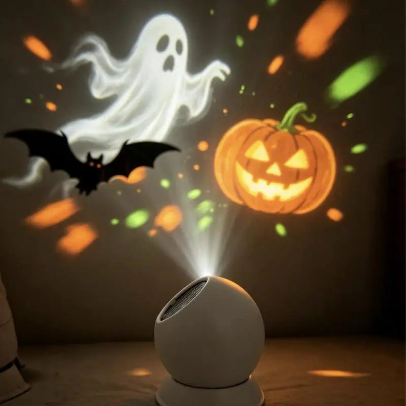 Halloween LED Projector Light | Pumpkin, Ghost & Star Patterns Halloween Lights - The Eezee Shop