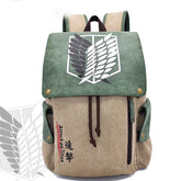 Attack on Titan Canvas Backpack | Anime Laptop School Bag Backpacks - The Eezee Shop