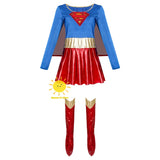 Supergirl Cosplay Costume Dress | Kara Zor-El Suit with Boot Covers Cosplay Costumes - The Eezee Shop