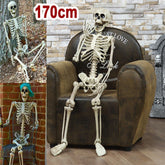 Full-Size Posable Skeleton | Halloween Yard & Haunted House Prop Outdoor Halloween Decorations - The Eezee Shop