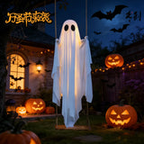 Large Hanging Swing Ghost | Light-Up Outdoor Halloween Decor Outdoor Halloween Decorations - The Eezee Shop