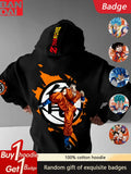 Dragon Ball Hooded Sweater | Loose Unisex Anime Hoodie Hoodies & Sweatshirts - The Eezee Shop