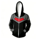 Nightwing Zip-Up Hoodie | DC Superhero Cosplay Sweatshirt Hoodies & Sweatshirts - The Eezee Shop