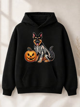 Skeleton German Shepherd Halloween Hoodie | Men's Dog Lover Gift Hoodies & Sweatshirts - The Eezee Shop