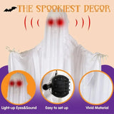 1.7m Voice-Activated Swinging Ghost | Light & Sound Halloween Prop Outdoor Halloween Decorations - The Eezee Shop