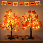 Black Birch Tree LED Lamp | 24-Light Halloween Table Tree Lamps & Night Lights - The Eezee Shop