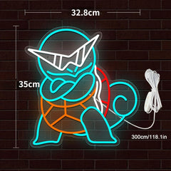 Pokémon Squirtle Neon Sign LED Wall Decor for Anime Bedroom & Gaming Room Anime Lamps - The Eezee Shop