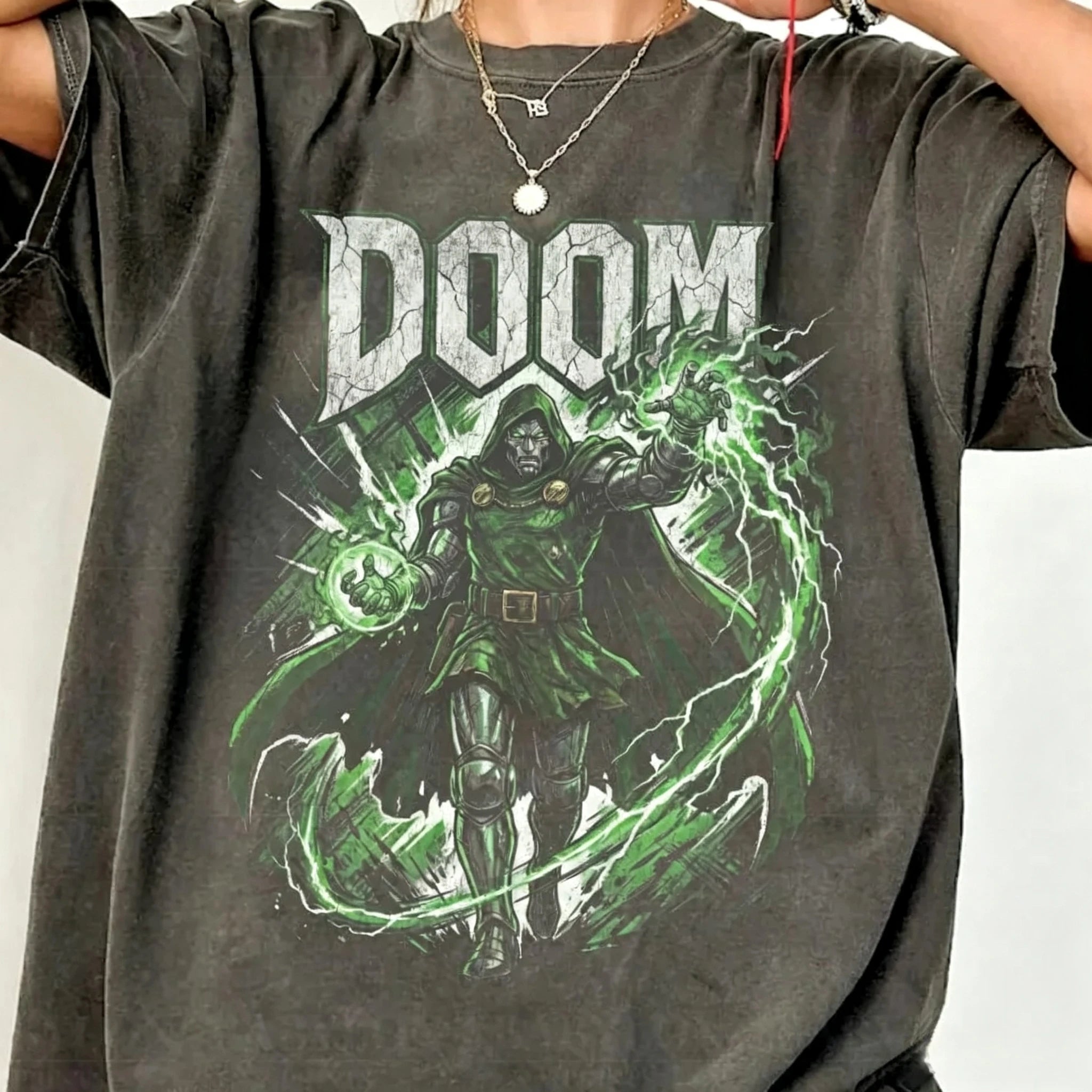 Doctor Doom Vintage T-Shirt | Unisex Retro Comic Graphic Tee Graphic Tees - The Eezee Shop