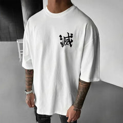 Inosuke Hashibira Demon Slayer Graphic Tee Japanese Anime Summer Streetwear for Men