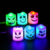 LED Ghost Pumpkin Candle Lights | 6-Pack Halloween Lamps Halloween Lights - The Eezee Shop