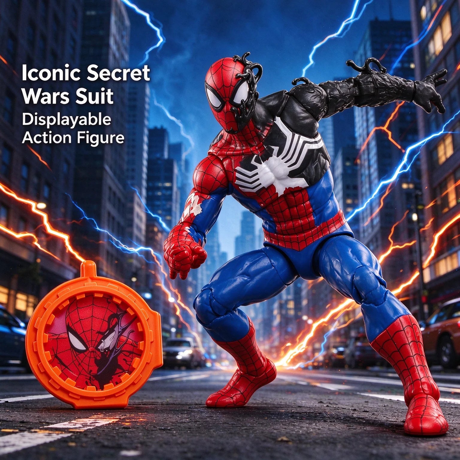 Spider-Man Secret Wars Black Suit 6" Figure | Movable Joints Collectible Figures - The Eezee Shop