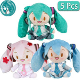 Cartoon 20cm Hatsune Miku Plush Doll Toy Anime sakura Miku snow Miku Character Kawaii Sitting posture Fufu Kids Christmas Gift