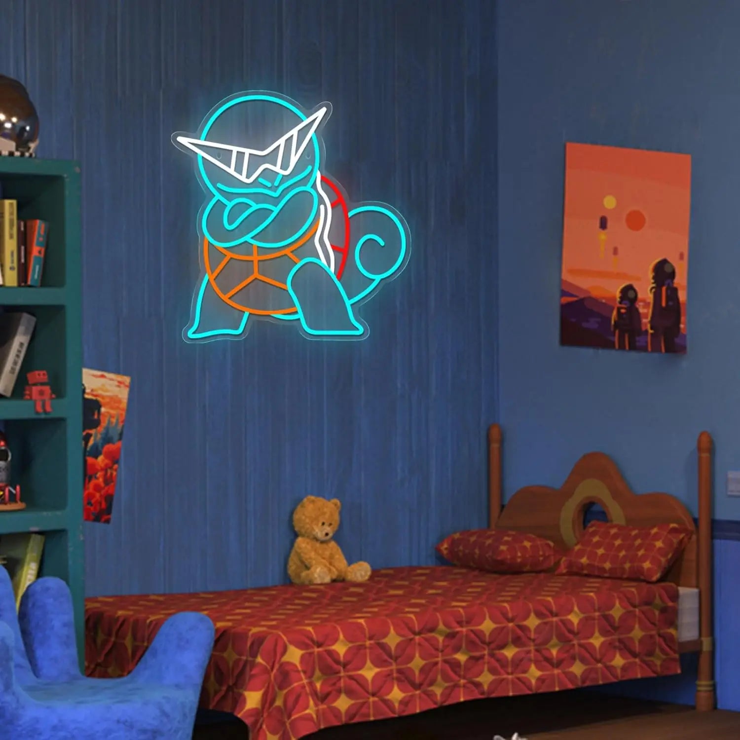 Pokémon Squirtle Neon Sign LED Wall Decor for Anime Bedroom & Gaming Room Anime Lamps - The Eezee Shop