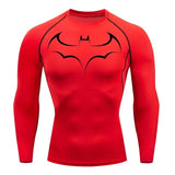 Bat Print Compression T-Shirt | Men's Running & Gym Tee Gym & Compression Wear - The Eezee Shop
