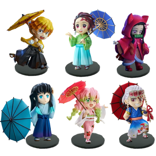 Demon Slayer Plum Rain Figure Kimetsu No Yaiba Anime Action Doll Collectible Statue Anime Figure - The Eezee Shop