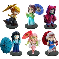 Demon Slayer Plum Rain Figure Kimetsu No Yaiba Anime Action Doll Collectible Statue Anime Figure - The Eezee Shop