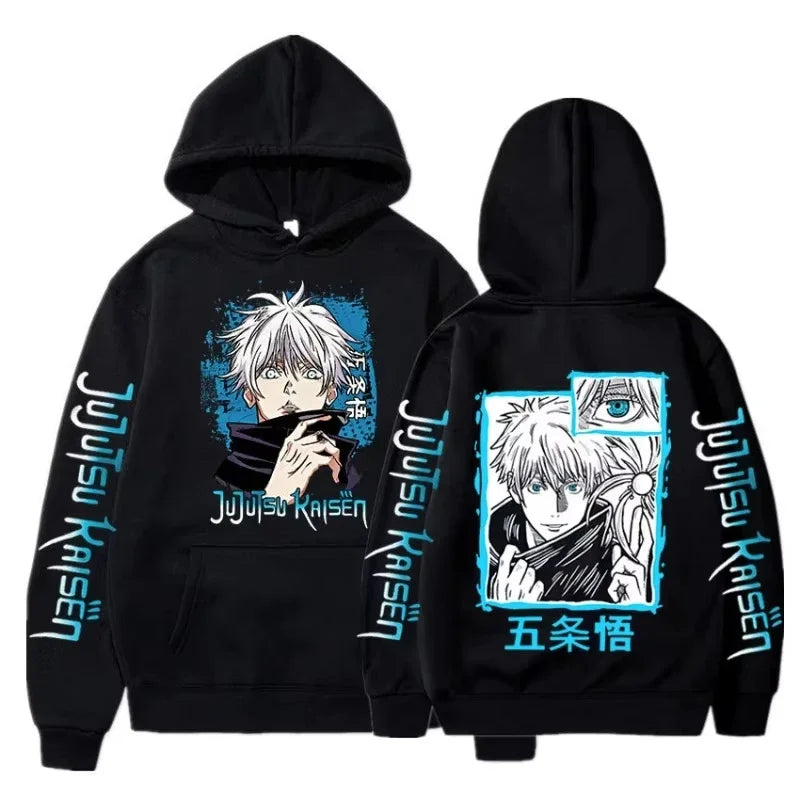 Satoru Gojo Oversized Hoodie | Jujutsu Kaisen Unisex Pullover Hoodies & Sweatshirts - The Eezee Shop