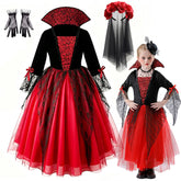 Girls Vampire Devil Dress | Kids Gothic Halloween Costume Halloween Costumes - The Eezee Shop