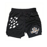 One Piece 2-in-1 Workout Shorts | Quick-Dry Double-Layer Shorts Shorts - The Eezee Shop