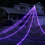 Spider Web LED Lights | 250 LED Waterproof Net with 8 Modes Halloween Lights - The Eezee Shop