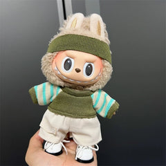 17cm Labubu Plush Clothes & Accessories Set