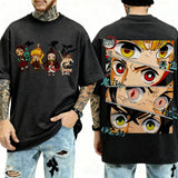 Demon Slayer Character Eyes T-Shirt | Unisex Sports Tee Graphic Tees - The Eezee Shop