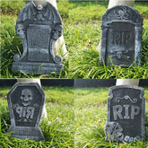 Foam RIP Tombstones | 4-Pack Halloween Graveyard Yard Decor Outdoor Halloween Decorations - The Eezee Shop