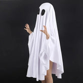 Classic White Boo Ghost Costume | Unisex Halloween Cloak Halloween Costumes - The Eezee Shop