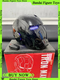 Black Iron Man Mk5 Helmet | Voice-Activated Wearable Helmet Cosplay Masks & Helmets - The Eezee Shop