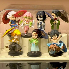 Demon Slayer Plum Rain Figure Kimetsu No Yaiba Anime Action Doll Collectible Statue Anime Figure - The Eezee Shop