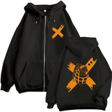 My Hero Academia Zip-Up Hoodie | Vintage Fleece Sweatshirt Hoodies & Sweatshirts - The Eezee Shop