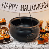 32cm Black Witch Cauldron | Halloween Party Candy Bucket Party Supplies - The Eezee Shop