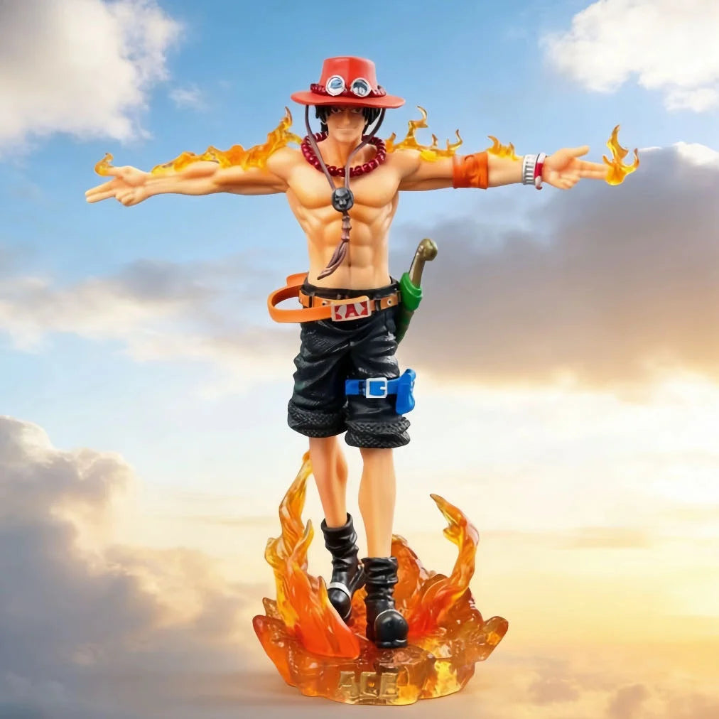 Portgas D. Ace 28cm Light-Up Figure | One Piece GK Statue Collectible Figures - The Eezee Shop