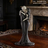 Skeleton Couple Statue | Gothic Love Skull Figurine Decor Halloween Figurines - The Eezee Shop