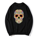 Mexican Sugar Skull Hoodie | Colorful Oversized Unisex Sweatshirt Hoodies & Sweatshirts - The Eezee Shop