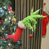 Elf Arm Christmas Tree Doll | Green Fur Monster Decoration Halloween Decorations - The Eezee Shop