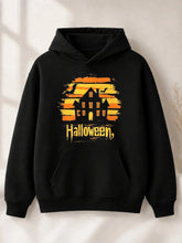 Haunted Ghost House Halloween Hoodie | Men's Fall Pullover Hoodies & Sweatshirts - The Eezee Shop