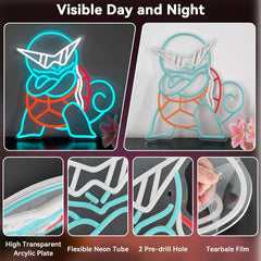 Pokémon Squirtle Neon Sign LED Wall Decor for Anime Bedroom & Gaming Room Anime Lamps - The Eezee Shop