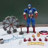 Captain America Poseable Figure | Steve Rogers Collectible Collectible Figures - The Eezee Shop