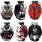 Venom 3D Print Hoodie | Men's Full Body Villain Sweatshirt Hoodies & Sweatshirts - The Eezee Shop