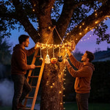 LED Witch Broom Wall Decor | Glowing Halloween Wall Art Halloween Decorations - The Eezee Shop