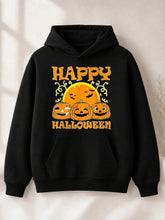 Happy Halloween Pumpkin Bat Hoodie | Men's Cartoon Pullover Hoodies & Sweatshirts - The Eezee Shop