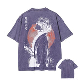 Summer New Zenitsu Agatsuma Breath of Thunder T-shirt Anime Tshirts - The Eezee Shop
