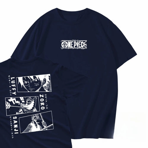 Japanese Anime ONE PIECE summer T-shirt casual sports fitness loose oversized comfortable cotton short sleeves for men and women Anime Tshirts - The Eezee Shop