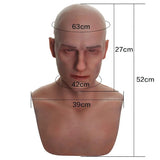 Realistic Silicone Young Man Mask | Full Head Disguise Mask Halloween Masks - The Eezee Shop