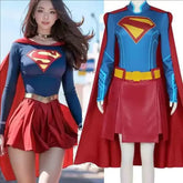 Supergirl Kara Costume Set | Jacket, Cape, Jumpsuit & Skirt Cosplay Costumes - The Eezee Shop
