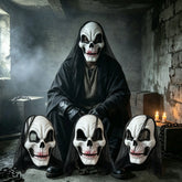 Bloody Skeleton Mask with Black Wig | Full Face Horror Mask Halloween Masks - The Eezee Shop